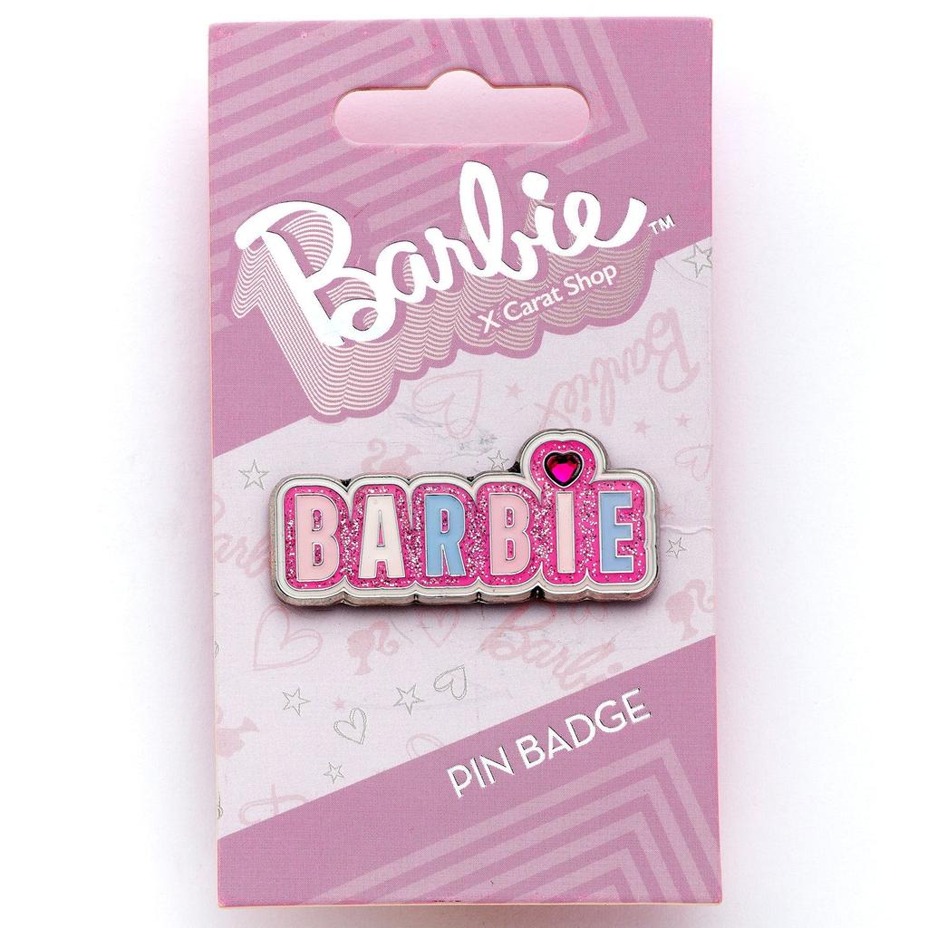 barbie Sparkly Logo Pin Badge