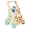 Multifunctional Wooden Baby Walker and Stroller