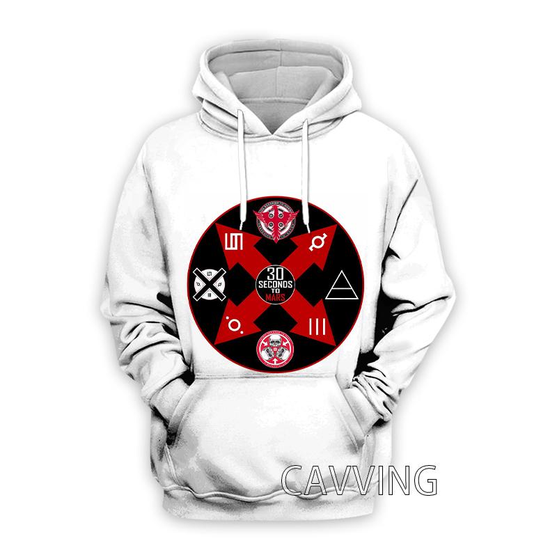 New Fashion Women/Men's 3D Print 30 Seconds to Mars Hoodies Hooded Sweatshirts Harajuku Hoodie Sweatshirts Tops Clothing H02