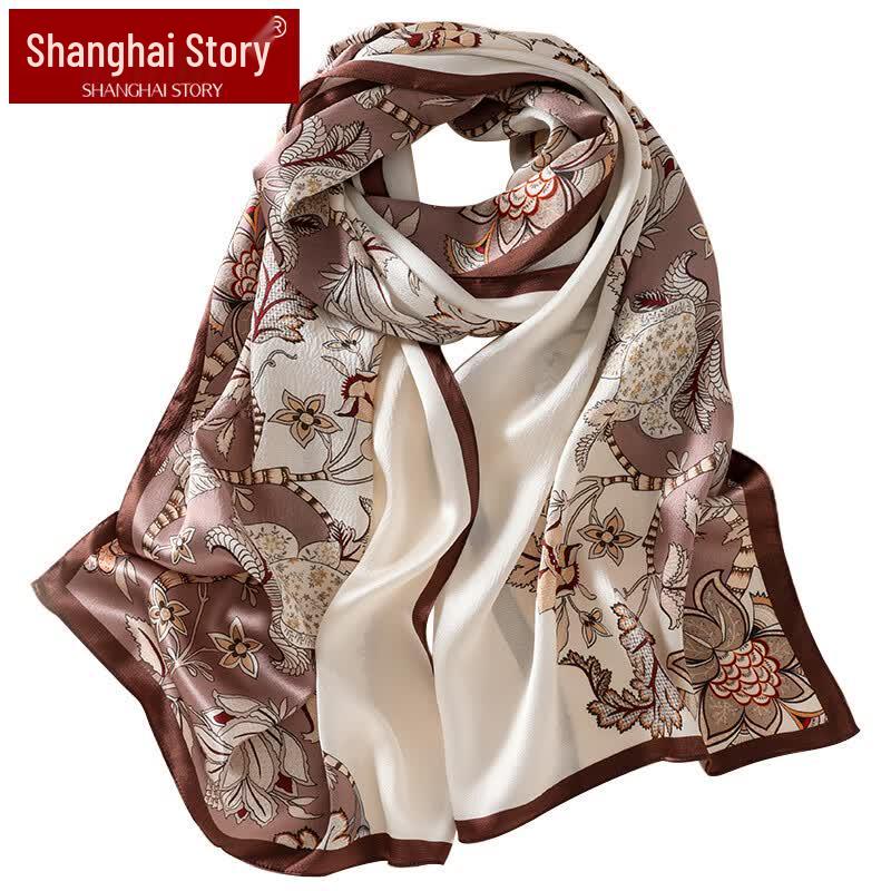 Shanghai Story 100% Mulberry Silk Scarf