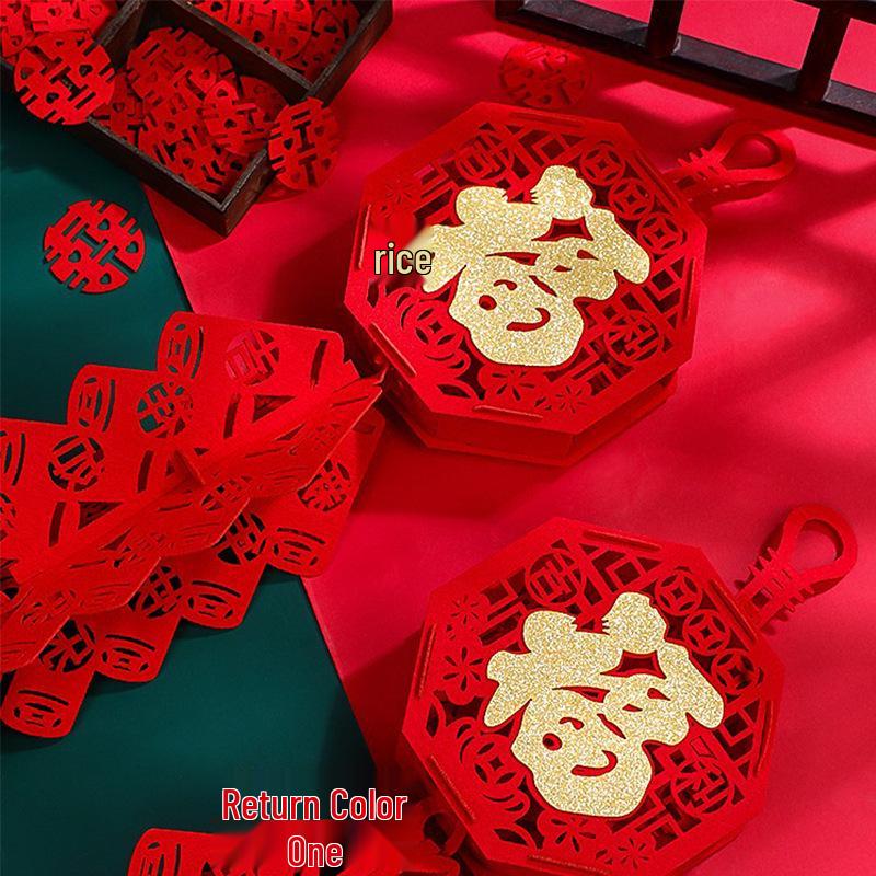 3D Firecracker Fu Pendant - Chinese New Year Home Decoration & Housewarming Gift