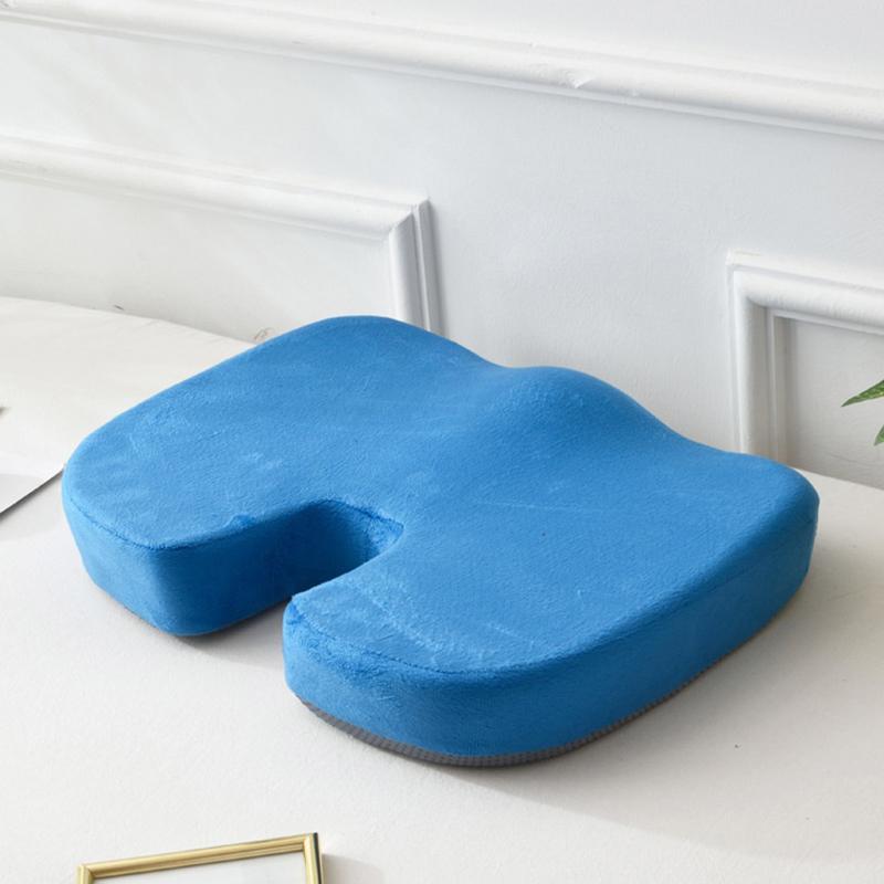 Cestovní sedák Paměťová pěna Polštář ve tvaru U Na židli Podložka Polštář do auta Kancelář Podpora kyčlí Masáž Ortopedický polštář