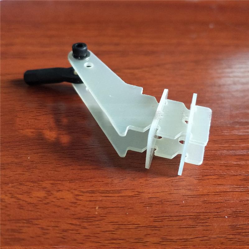 4PCS Glass Fiber Vertical Servo Rudder Rocker Arm Horn + Ball End Head Connecting Rod Set For 26-50CC Oil-powed RC Airplane