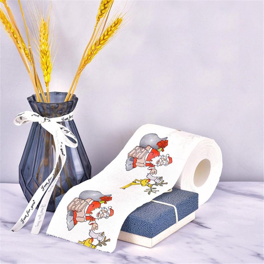 Christmas Roll Paper Napkin Colored Paper Creative Environmental