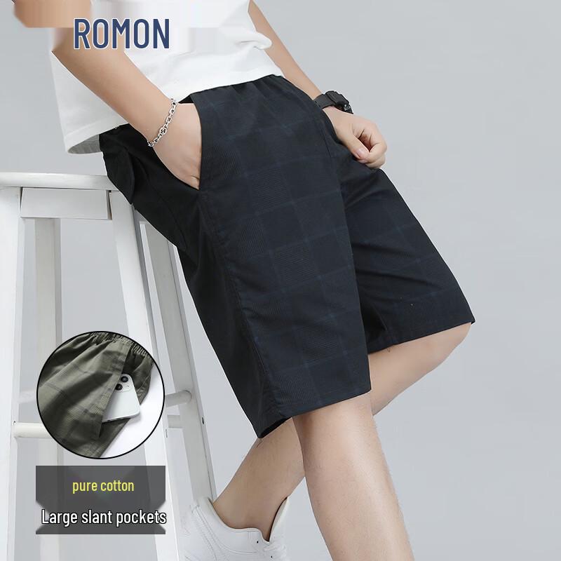 ROMON Men s Loose Plus Size Cargo Beach Shorts 5XL