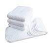 10uds Pañales de Algodón Niños Lavables Reutilizables Almohadilla para Pañal de Bebé Plegable Almohadillas para Cambiar Niños Accesorios