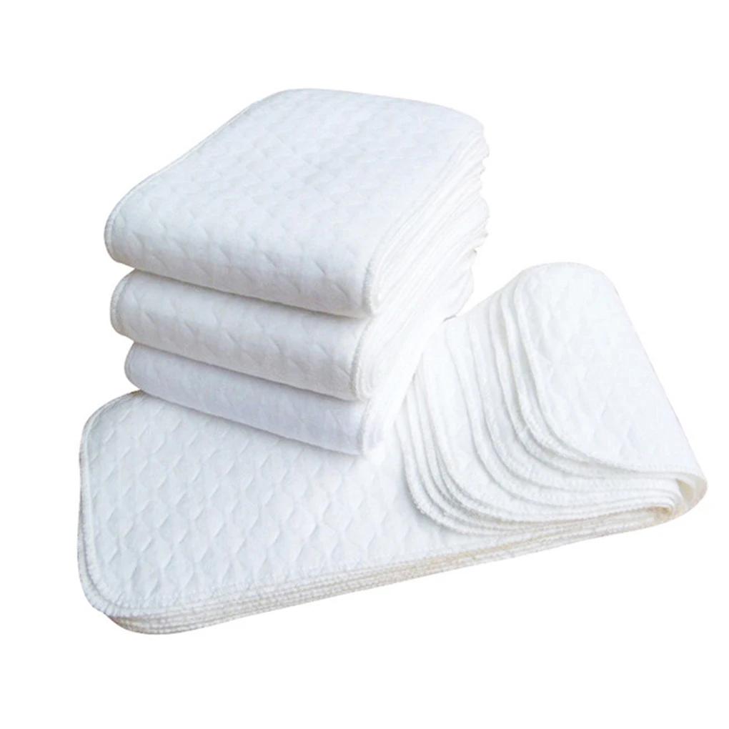 

10pcs Cotton Diapers Children Washable Reusable Baby Diaper Pad Folding Kids Changing Pads Accessories