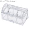 Clear Box Storage Box Transparent Pirate Anime Coins Designed For Pirate Crystal Gem Treasure Box Toy Figures great for daily use