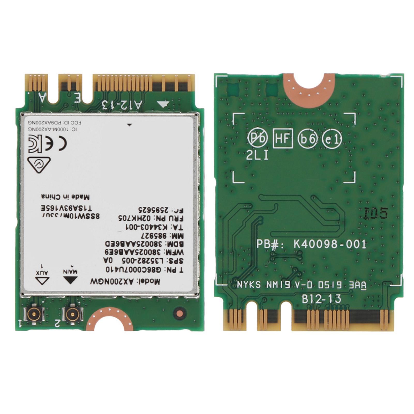 

Мережева серверна карта Wi-fi 6 AX200 NGFF M.2 з Bluetooth 5.0