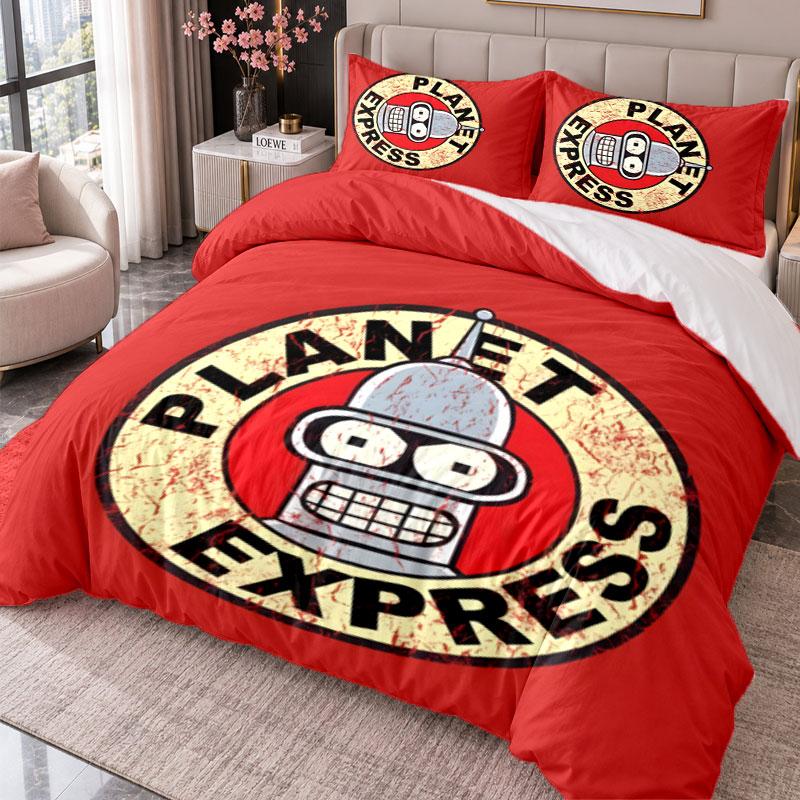 Bender 3Pcs Bedding Set Duvet Cover With Two Pillowcases For Bedroom Home Decoration