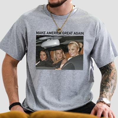 Make America Great Again Tshirt Make America Great Paris Hilton Britney Spears Lindsay Lohan TShirt Y2k Britney Spears Tshirt