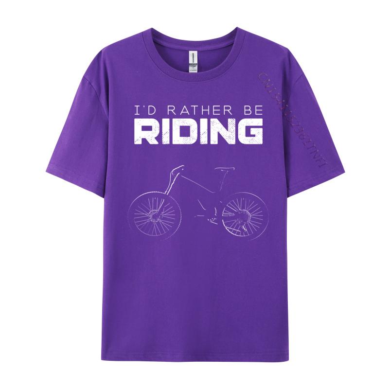 Id Rather Be Riding Mtb Mountain Bike I Love Mtb Mountain Bike Tops Tees Student TShirts Funny Tops Tees Discount