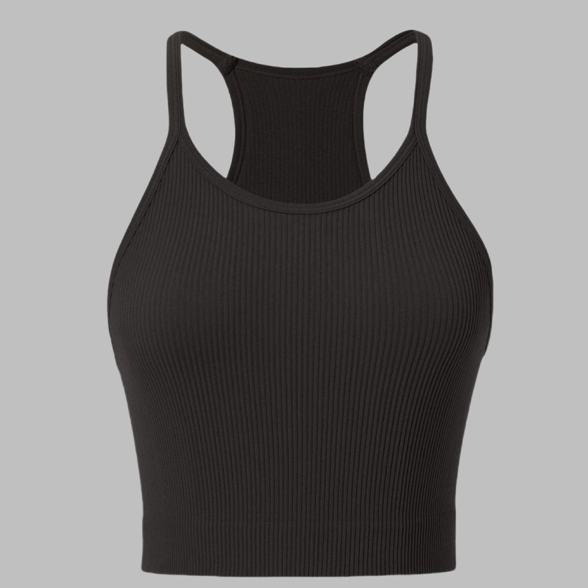 

Женский спортивный бюстгальтер кросс-кантри: Ощущение обнаженности, Тонкие бретели, Красивый дизайн спины, Однотонный цвет, Идеально для йоги и фитнеса. Medium чёрный