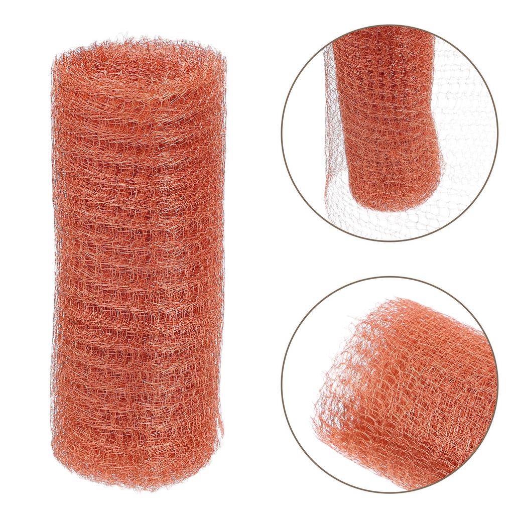 300CM Copper Mesh Garden Protection Wire Copper Fabric DIY Hole Repair Pond Garden Netting For Greenhouse Cover Plant Protector