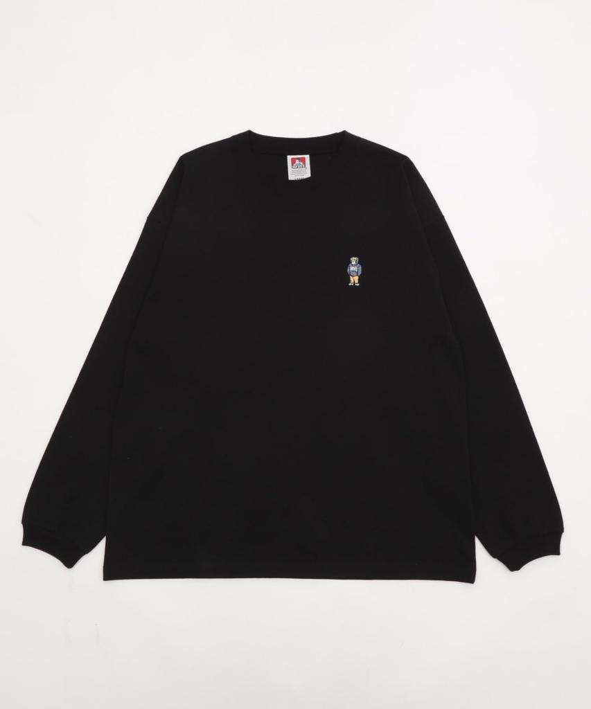 WEGO Long Sleeve with a BENDAVIS Perfect for Fall and Streetwear Ben Size Black Men's T-Shirt, Custom-Made One-Point Design, Winter, Style, Davis,