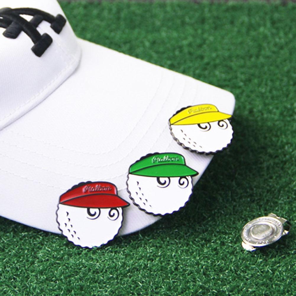 Clip per cappello da golf Segnalini da golf Magnetici staccabili Lega di zinco Antiruggine Etichette per palline Regali per cintura tasca