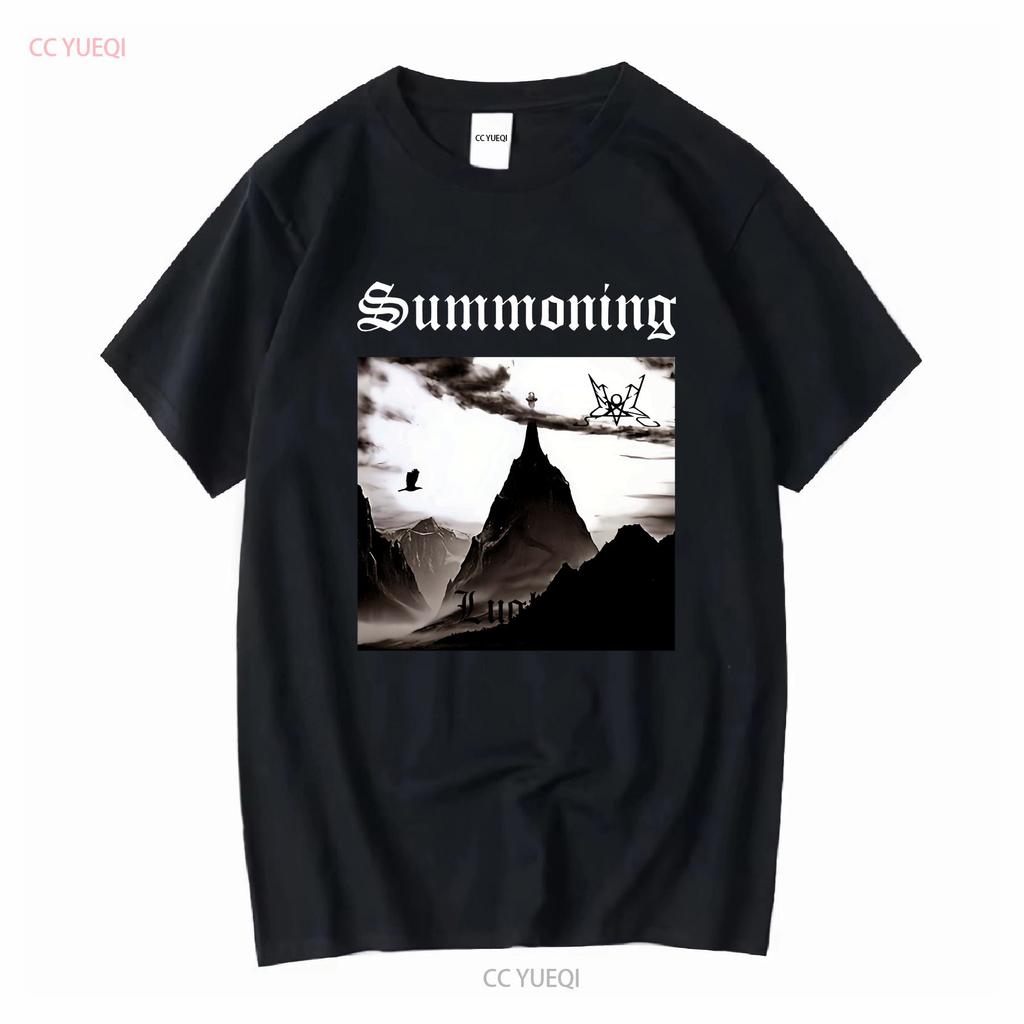 VTG Summoning band black T shirt All sizes S to 345Xl 1F1775 long or short sleeves vintage Washed Versatile Slightly