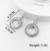 Design Creative Jewelry High Quality Crystal Earrings Round Gold And Silver Earring Wedding Earrings Ladies Brincos De Festa
