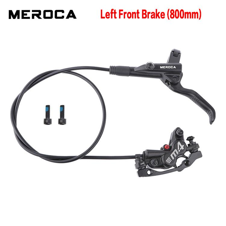 MEROCA Four-Piston Left Right Front Rear Set CNC Mountain Bike Hydraulic Press Disc Brake Bicycle Brake Kit Hydraulic Disc Brake (Hydraulic Brake Pad)