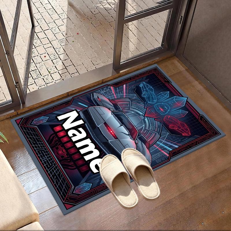 Custom Name Personalized Knight Rider Print Carpet, Versatile Home Decor Rug, for Playroom, Apartment, Balcony, Entryway, Hallway Gift