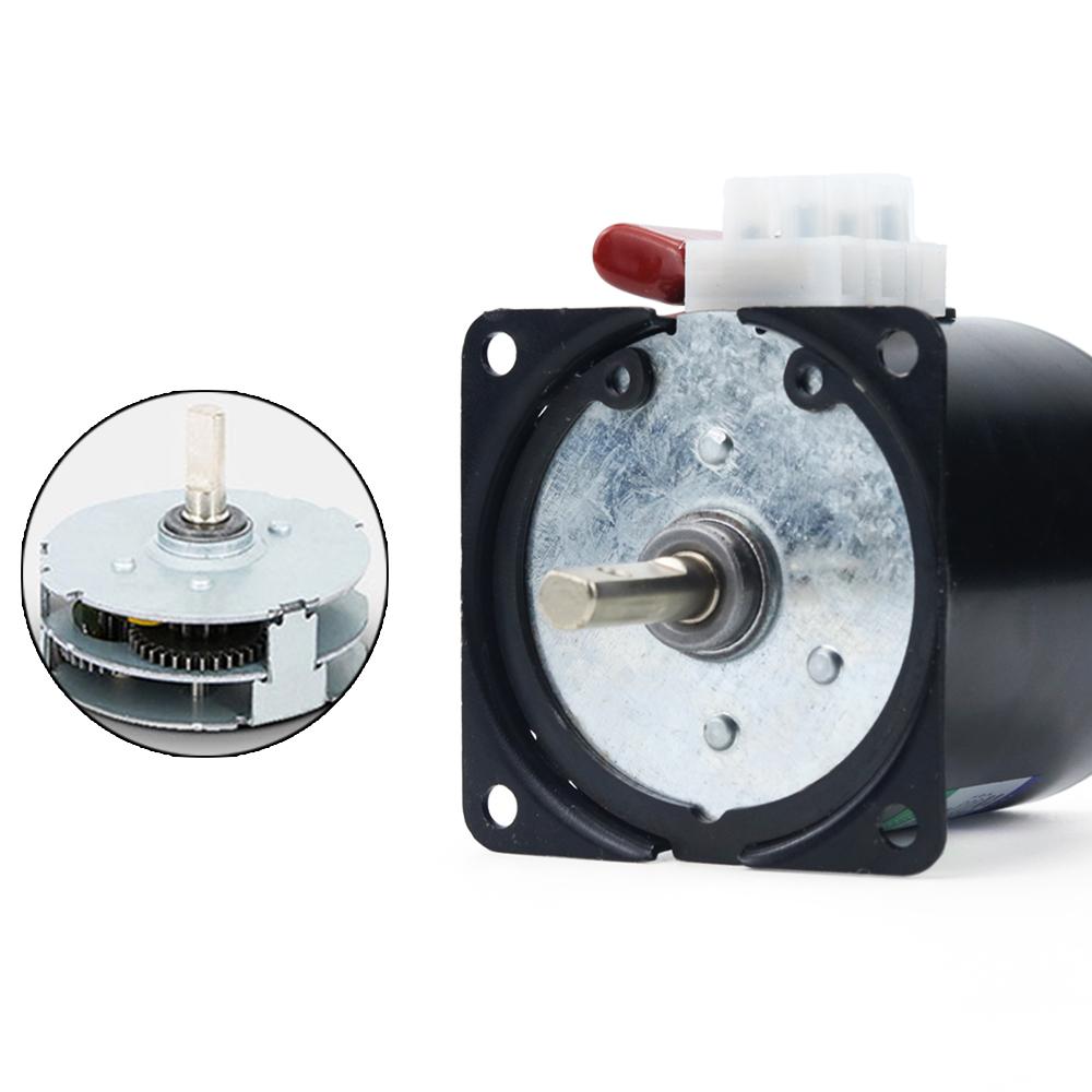 Motor Sincron cu Magnet Permanent 68KTYZ 220 AC 28W 100KG Cu Suport CW/CCW Reductor Metalic Viteză Mică 2.5 Până la 110RPM