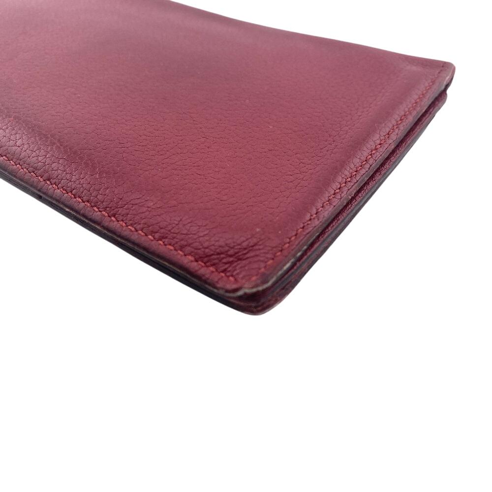 Hermes Bifold Wallet Long Wallet 2016 Evercolor MC2 Fleming Purse Rouge Grena Evercolor Used