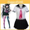 Fashionable Danganronpa Ibuki Mioda Cosplay Costume Suit With Vibrant Black And White Design