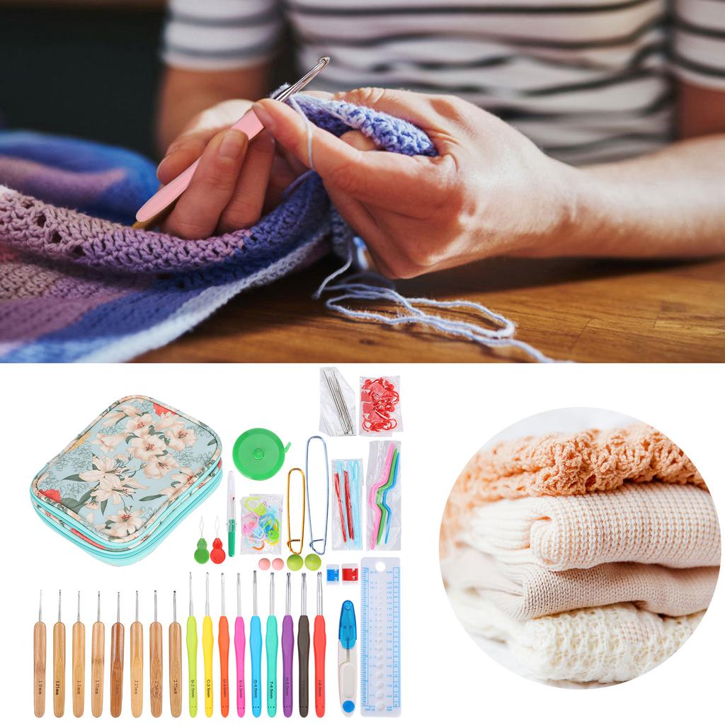Crocheting Needle Colored   Soft Handle Knitting Crochet Set   Knitting Accessories