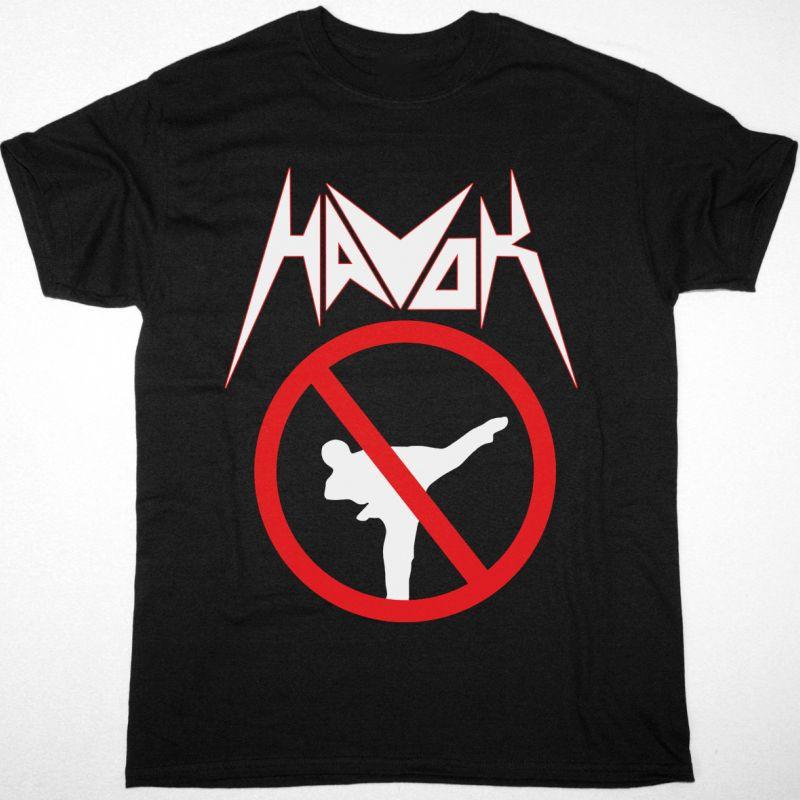 

HAVOK NO KARATE IN THE PIT Short Sleeve Black All Size TShirt AE172 Unisex T-Shirt S