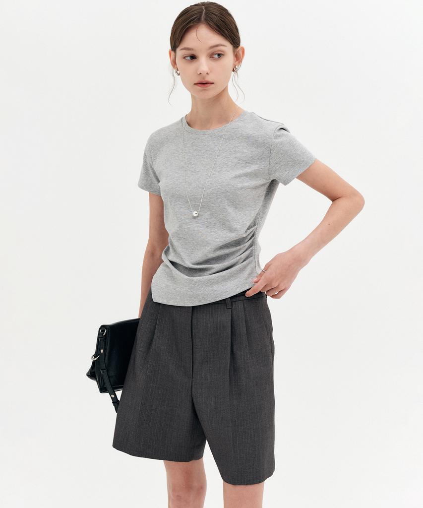 Lugkaeseuteu Zeze Unblance T-Shirt / Zeze Unblance T-Shirt_6Colors