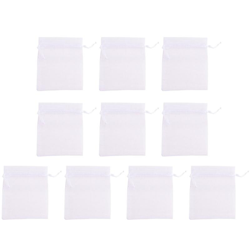 Set of 10 Drawstring Pouches Organza Gift Bag Convenient Bag for Storing Jewelry and Small Items