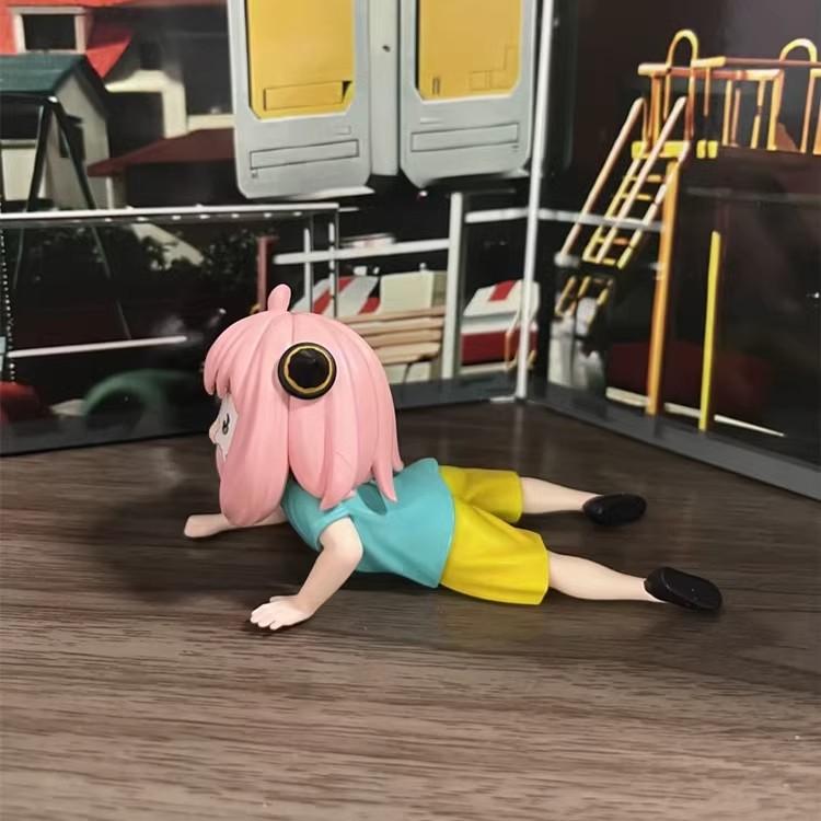 Crying Anya Figure Statue Anime Spy X Family Cute Kawaii Anya Forger Figurine Sculpture House Decor Table Ornament Accessories