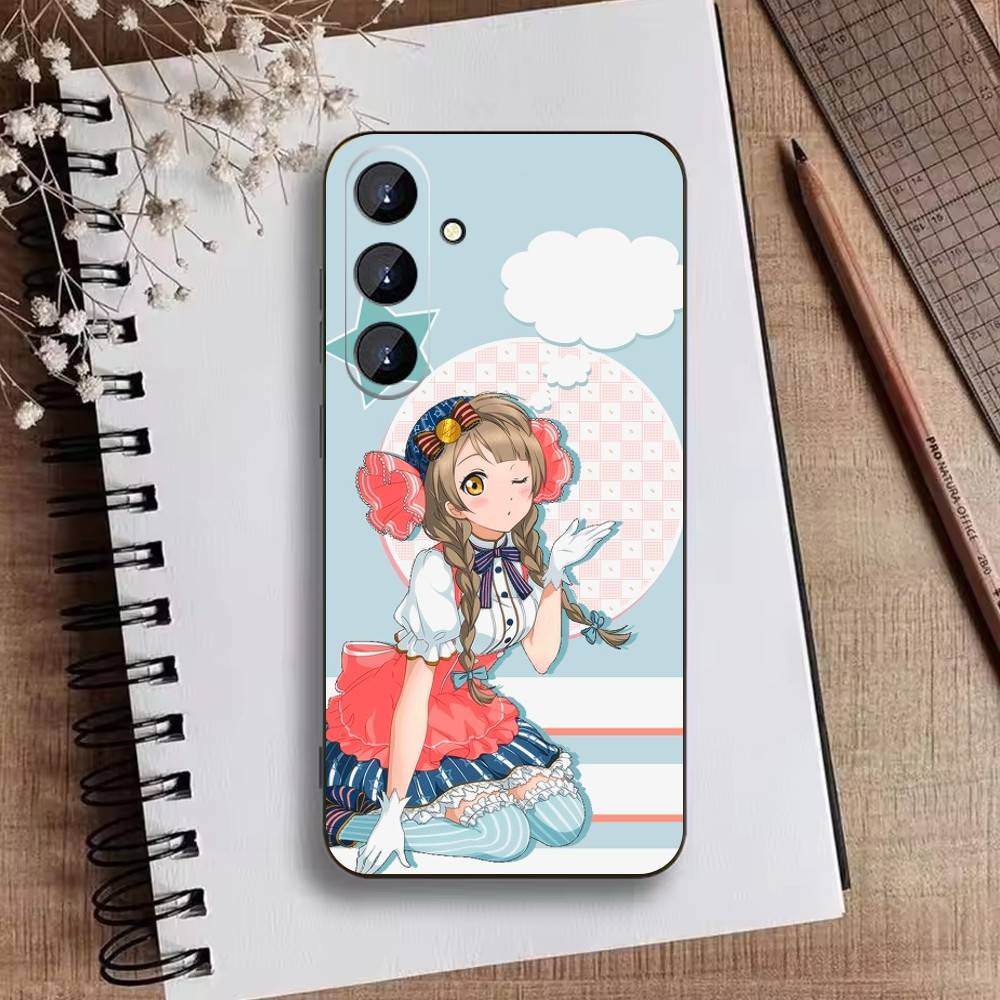 L-Love live-Kousaka Honoka Phone Case For Samsung Galaxy A73,A72,A71,A70,A52,A51 Others Soft Black Cover