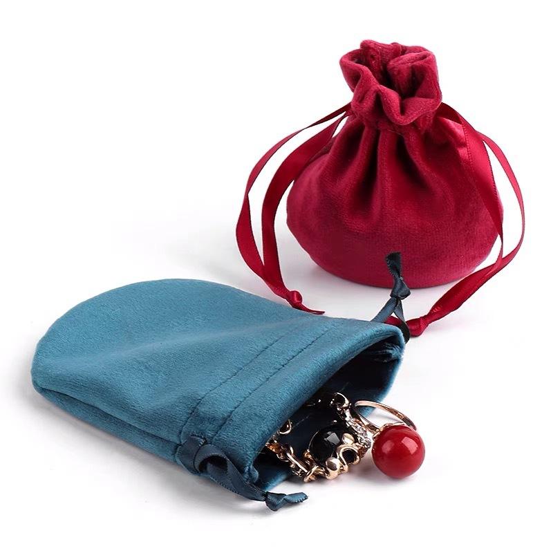 1 Stück Flanell Kordelzugbeutel Schmuck Geschenk Süßigkeiten Zugband Verpackungsbeutel Hochzeit Weihnachten Flanell Kosmetik Aufbewahrungsbeutel