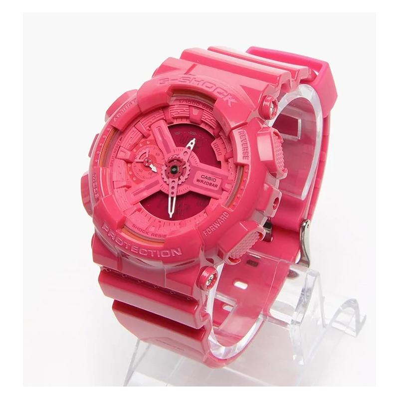 Casio G-SHOCK YOUTH Serisi GA-110 Serisi Modaya Uygun Klasik Kuvars Mekanizma Reçine Kayış Japon ve Kore Saati Kadın Saati Pembe GMA-S110CC-4