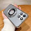 Honorx8c Luxury Glitter Plating Holder Silicone Case For Honor X8c X8b X6b X6a X6 X8 4g 5g X7a X9a X9b X9c Soft Stand Back Cover