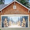 2D door banner 1 Christmas garage door cover banner holiday decoration multifunctional no need for electricity