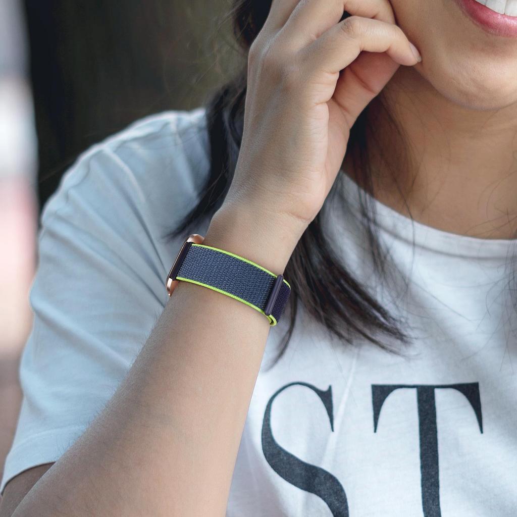 Buy Nylon Strap for Fitbit Versa/Lite/Versa2 band Smart Watch ...