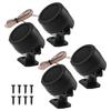 4pcs 500W High Efficiency Mini Dome Tweeter Speakers Professional Studio Grade High Frequency Sound Black