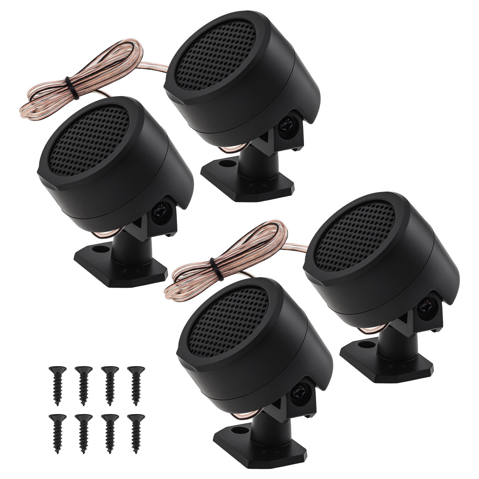 

4 шт. 500 Вт Высокоэффективные Мини Купольные Твитеры Профессионального Студийного Качества Высокочастотный Звук Черный