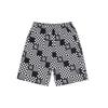 Checkerboard New York Yankees Casual Shorts Unisex Charcoal Gray 3ASPECE33-