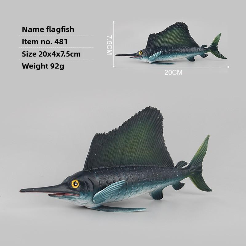 

Arabian Pike Eel Aquarium Decor Toys With Realistic Plastic Marine Animals For Childrens Learning Flagfish