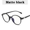 Round Frame Anti Blue Glasses Plain Glasses Lens Art Original Home Anti Blue Light Glasses Students Frame Glasses