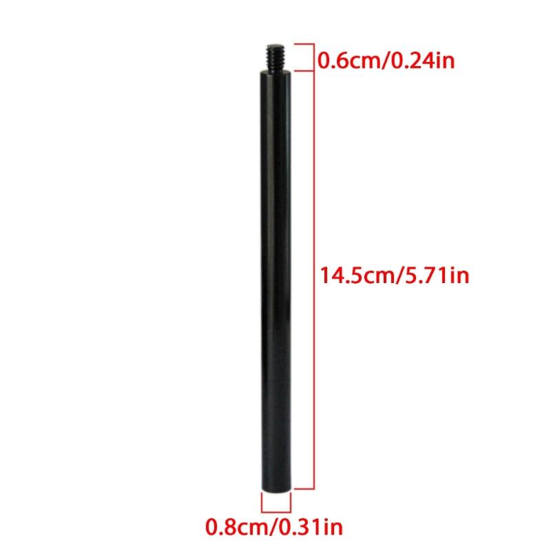 Durability Camera Extension Tube Lightweight Metal Rod with 1/4inch Male To Female Thread for Photography Stabilizers
