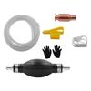Ergonomic Hand Squeeze Oil Pump Gasolines Siphon Hose Pump For Auto HVAC Maintenance Natural Rubber Construction