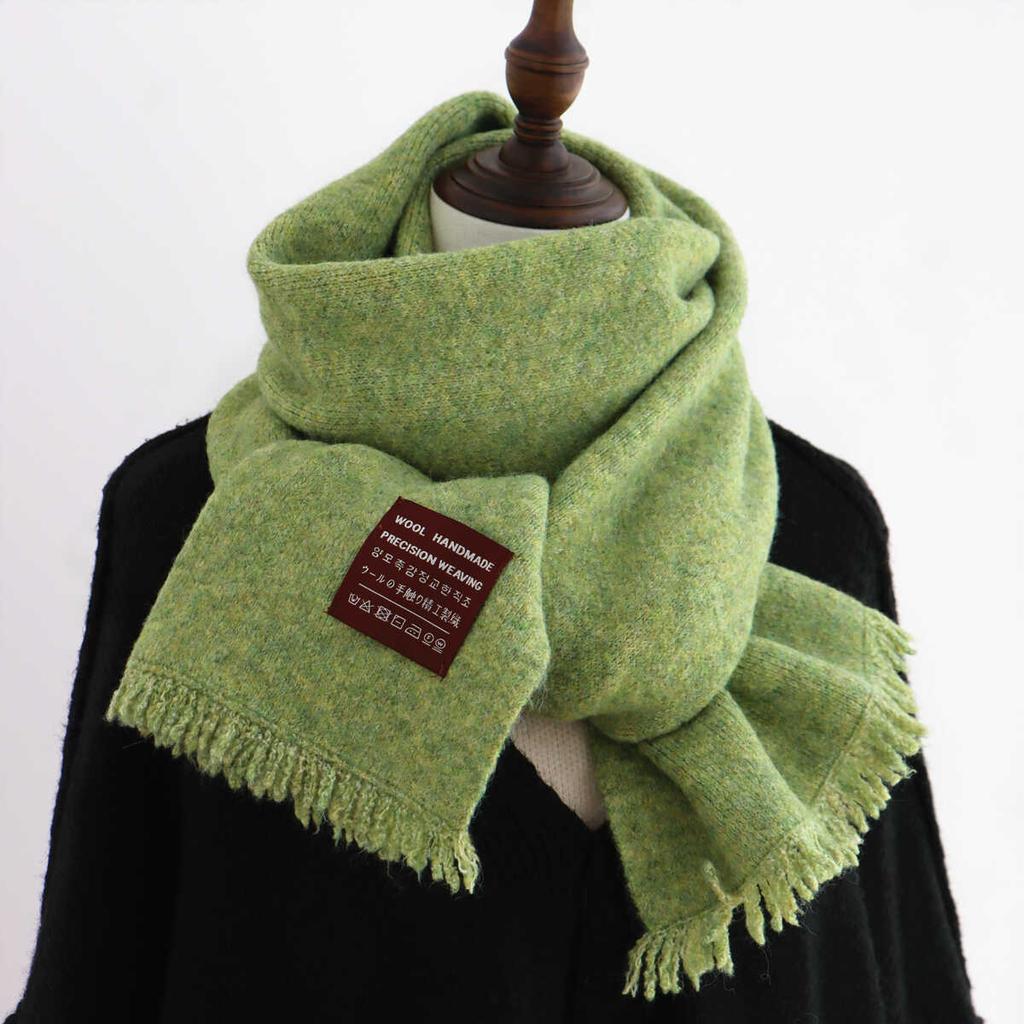 Einfarbiger Kaschmir-Imitat-Schal für Damen, geeignet für den Winter, geeignet für Paare, doppelt verwendbar, warm, lang, dick