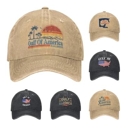 Of America US Est 2025 Retro Vintage Beach Baseball Caps Distressed Washed Snapback Cap Unisex WoUnisex Outdoor Adjustable Hat