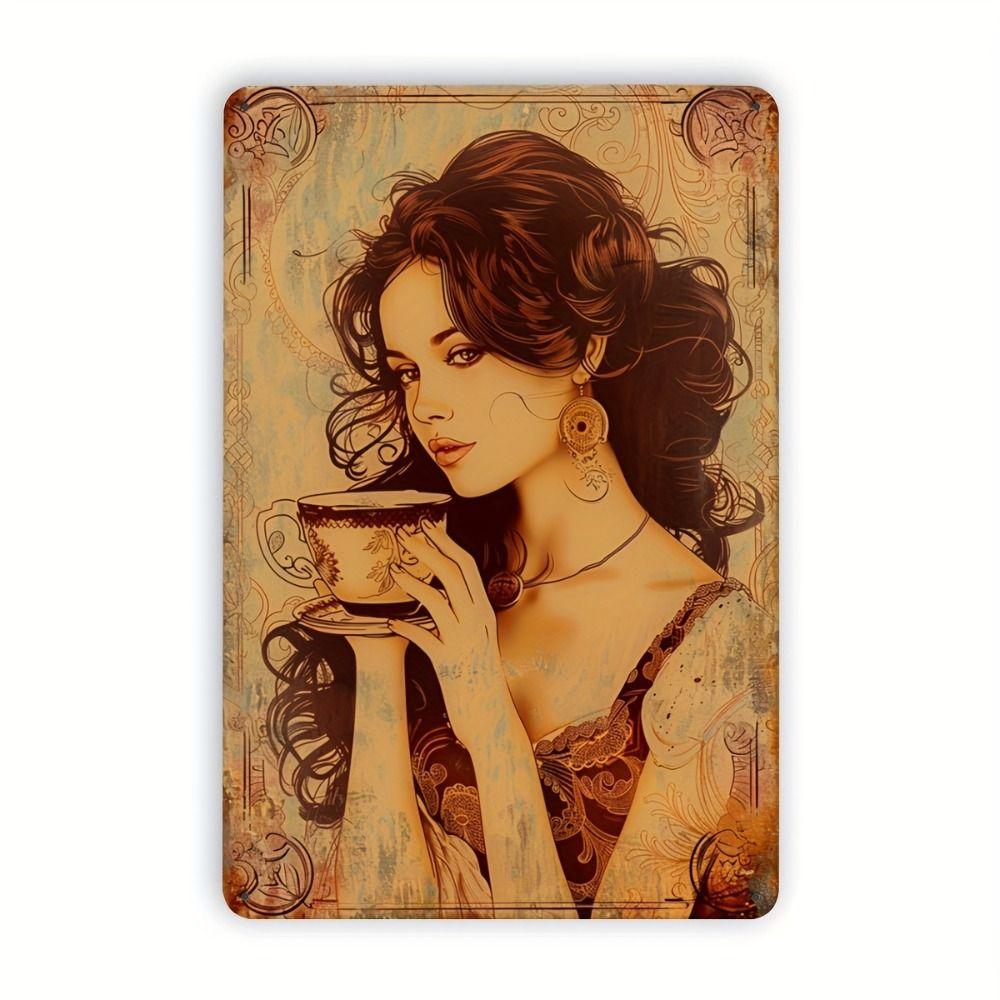 Vintage Metal Tin Sign Campari Red Passion Cocktail Bar Pub Wall Decor 20x30cm