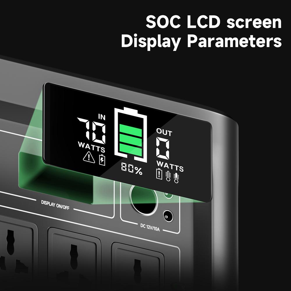 PALO Generatore solare portatile da 600 W, alimentazione CA da 110-240 V, per campeggio all'aperto, camper, drone