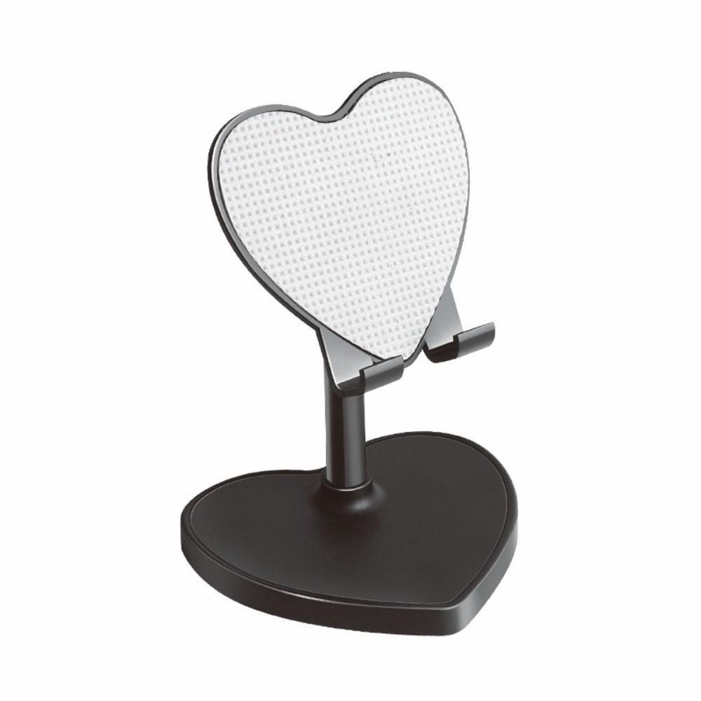 

Multifunctional Phone Stand Extendable Design Love Shaped Design Tablet Stand Adjustable Lifting Foldable Live Streaming Stand чёрный